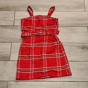 💘 Justice plaid girls belted dress🧁 🍋 🌷💧🎀🦄🐯🐠🍓🦉🐧
